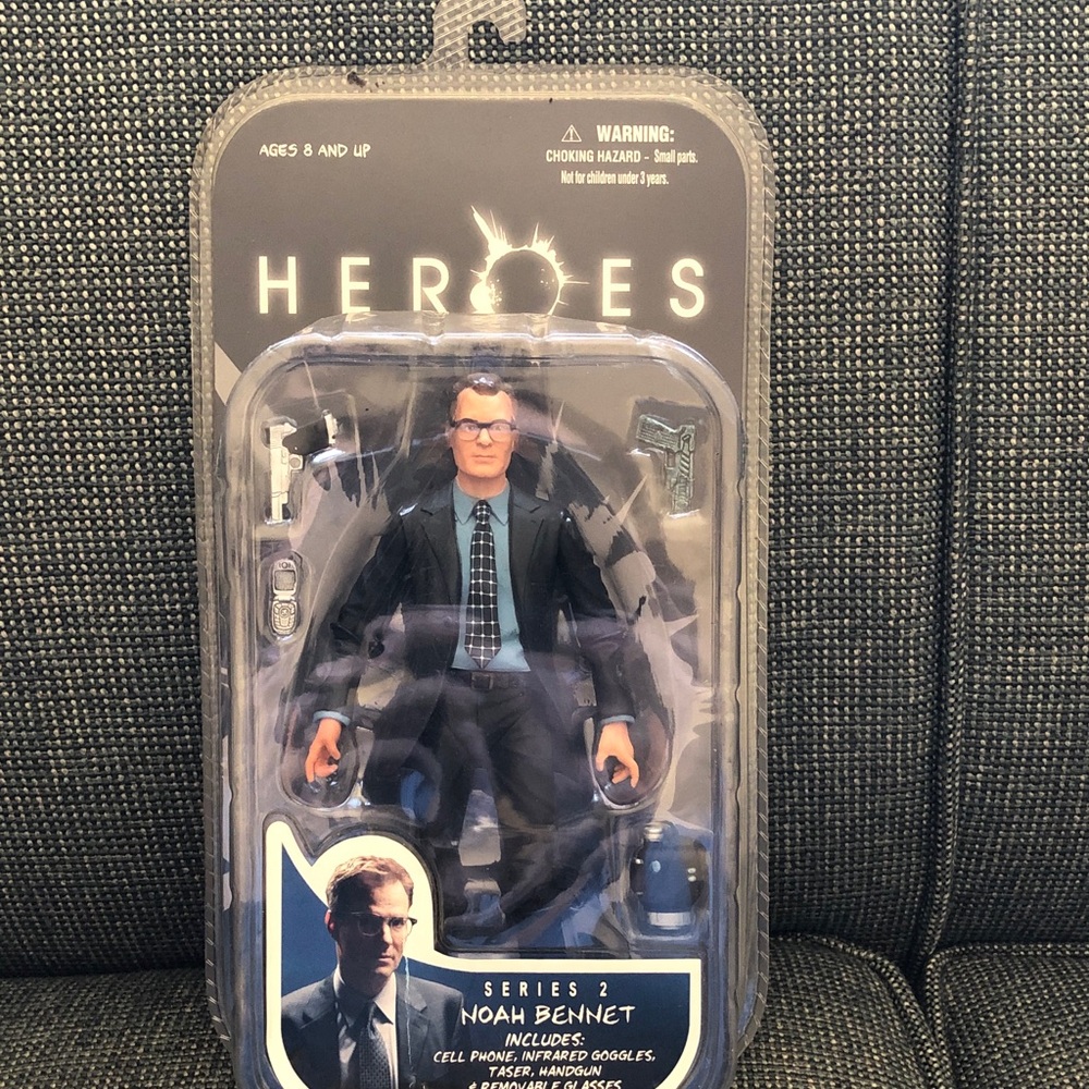 Heroes Series 2 Noah Bennet Action Figure - Black & Blue